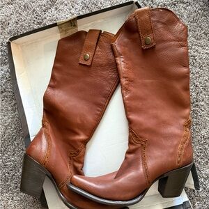 Brown Leather Ankle Boots